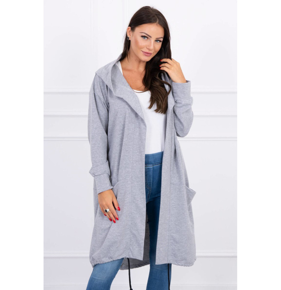 Kardigánt oversize MI0044 szürke
