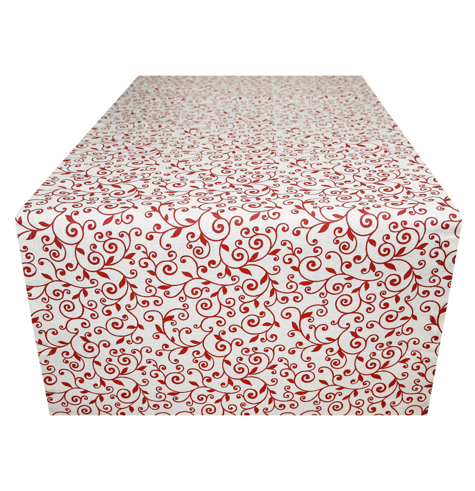 Futófelület az asztalon piros levelek, Made In Italy