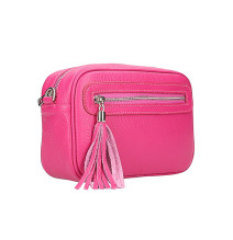 Női bőr válltáska 1220 konyak Made in Italy