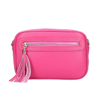 Női bőr válltáska 1220 fukszia Made in Italy