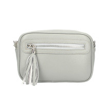 Női bőr válltáska 1220 szürke Made in Italy