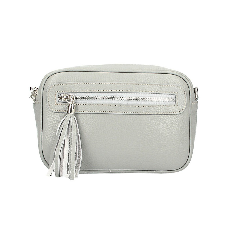 Női bőr válltáska 1220 szürke Made in Italy