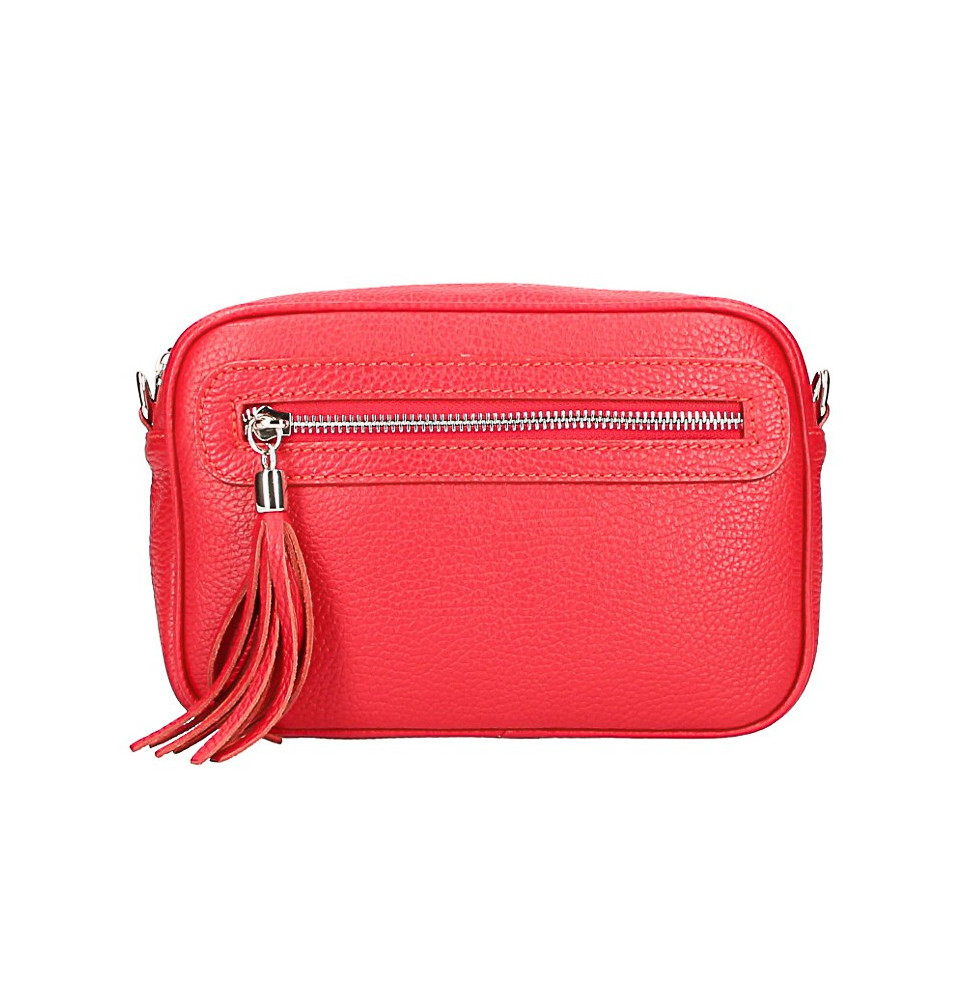 Női bőr válltáska 1220 piros Made in Italy