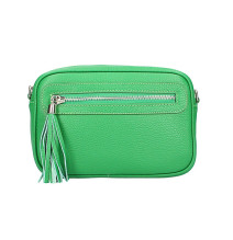 Női bőr válltáska 1220 zöld Made in Italy