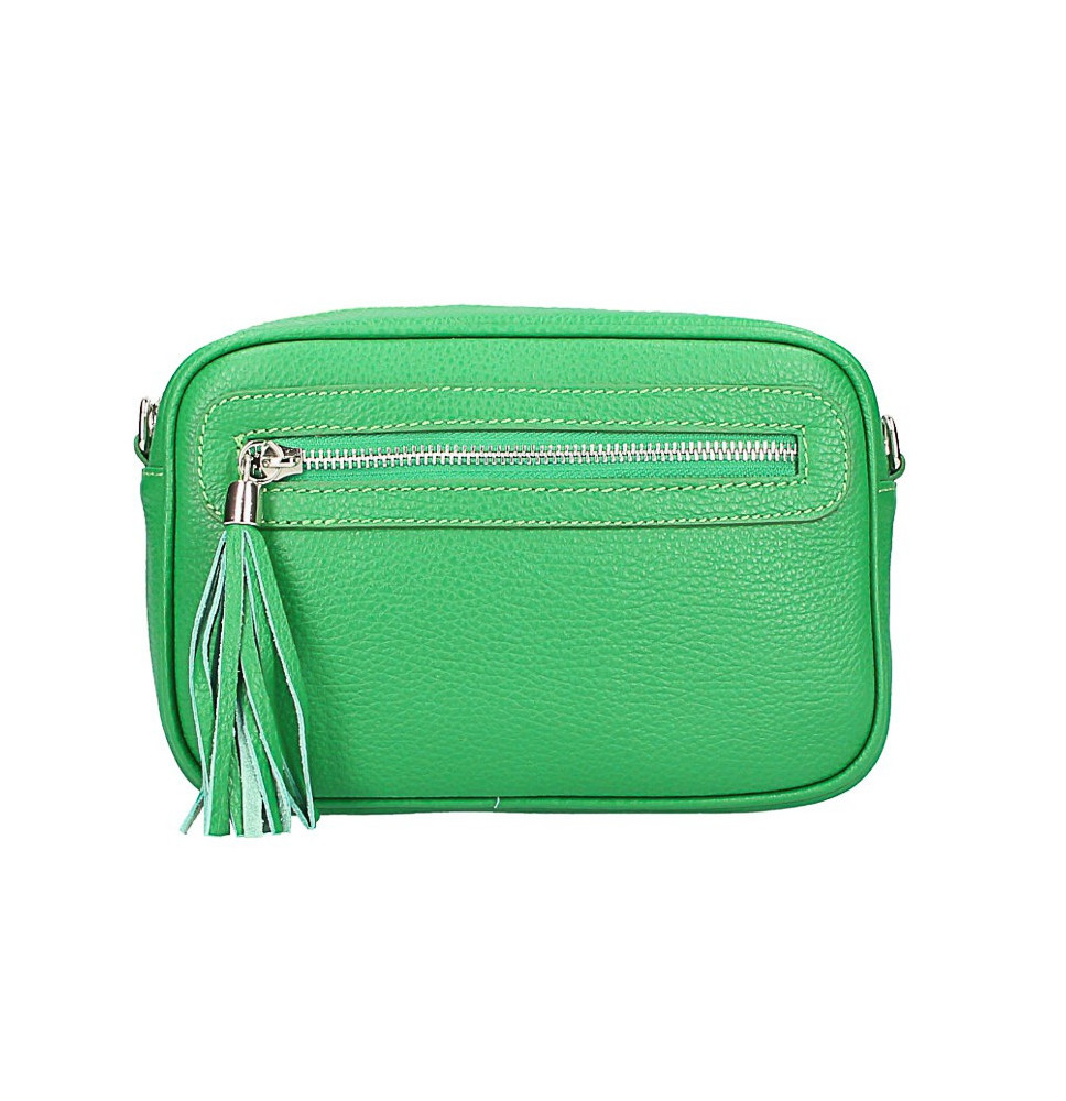 Női bőr válltáska 1220 zöld Made in Italy