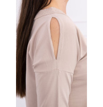 Női ruha nyomtatott formában Handle With bézs