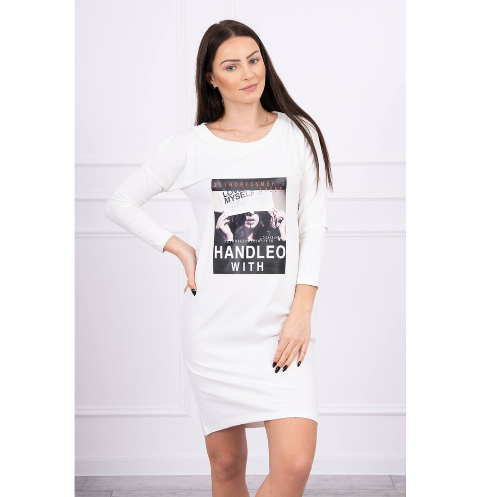 Női ruha nyomtatott formában Handle With krém