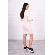 Női ruha nyomtatott formában Handle With por rózsaszín