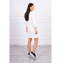 Női ruha nyomtatott formában 3D WATCH krém