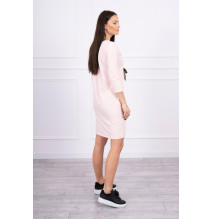 Női ruha grafika Noteworthy 3D por rózsaszín