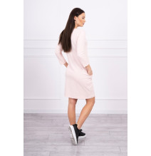 Női ruha grafika Madár 3D por rozsaszín