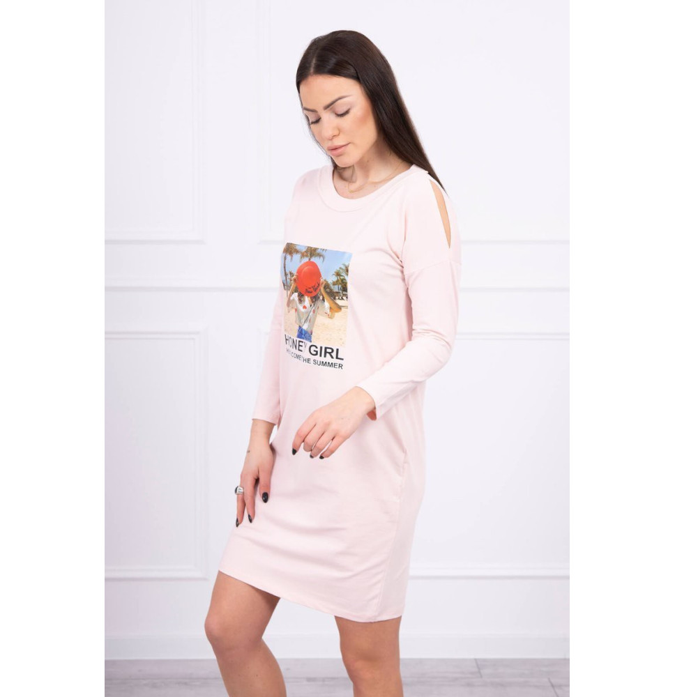 Női ruha Honey Girl por rózsaszín