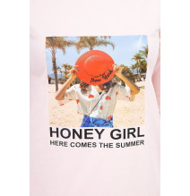 Női ruha Honey Girl por rózsaszín