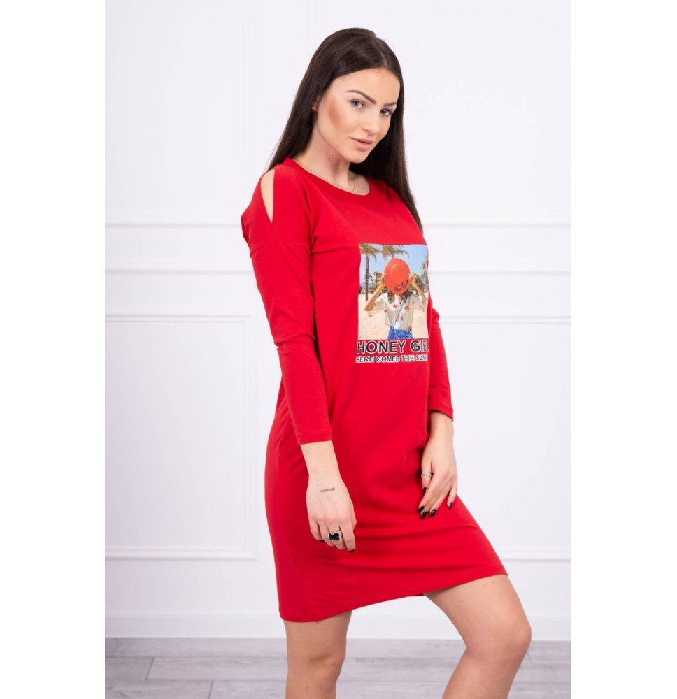 Női ruha Honey Girl piros