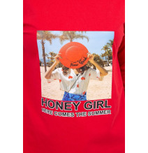 Női ruha Honey Girl piros