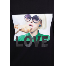 Női ruha Love fekete