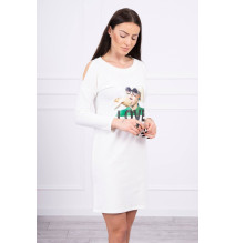 Női ruha Love krém