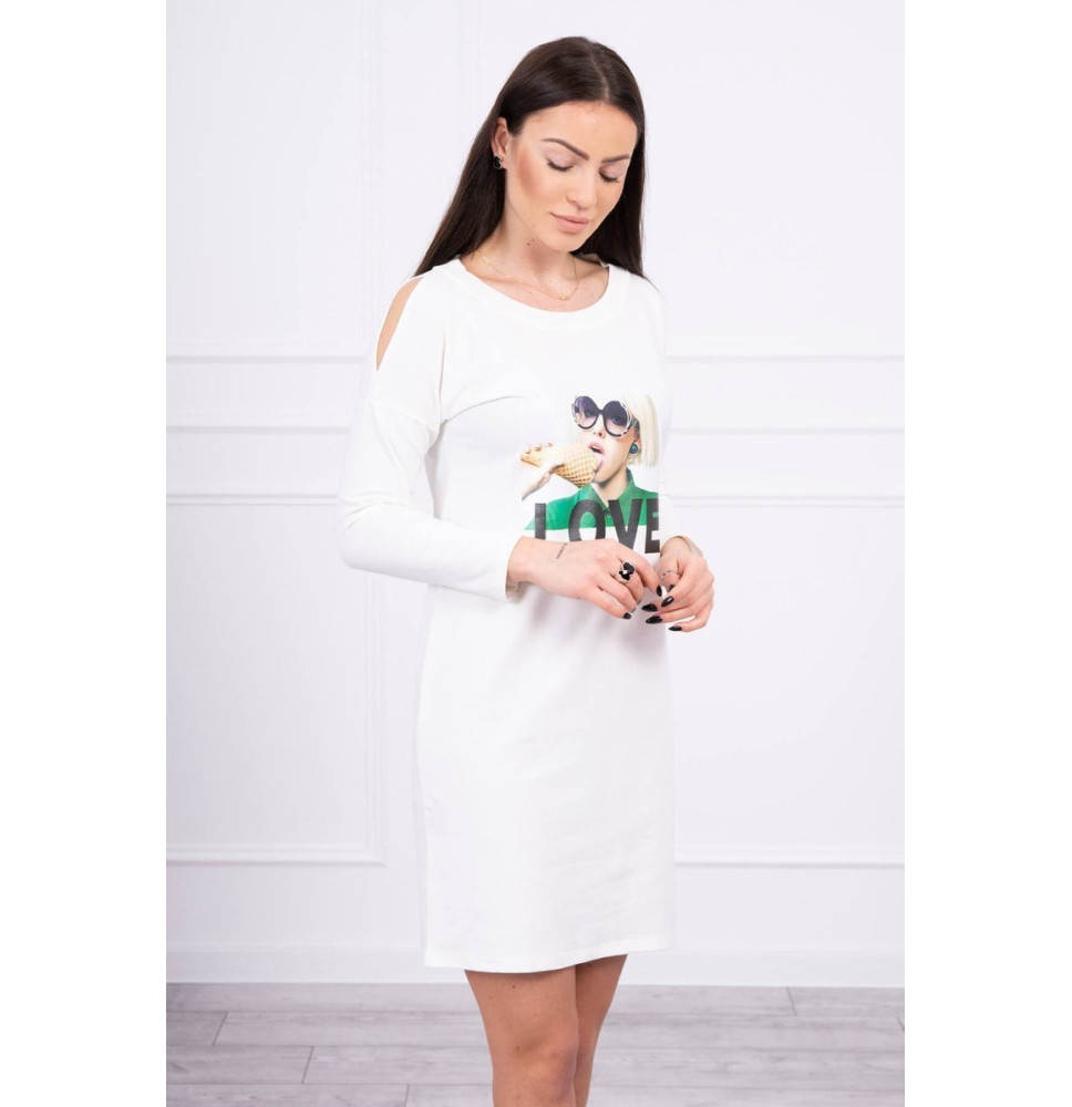 Női ruha Love krém