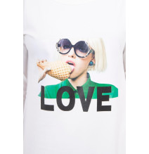 Női ruha Love krém