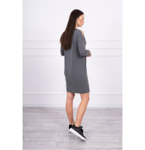 Női ruha Love grafit