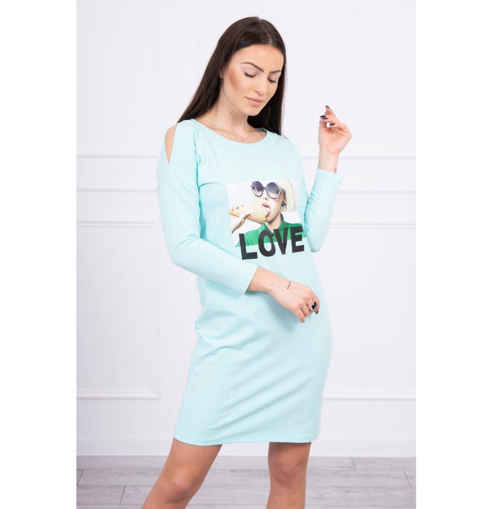 Női ruha Love menta