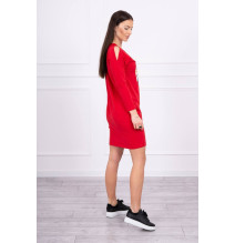 Női ruha Love piros