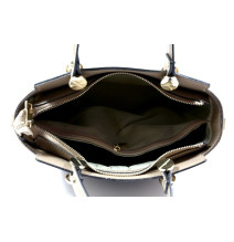 Bőr kézitáska 1461 sötét szürke-barna