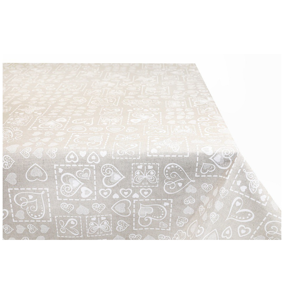 Terítő Fehér pillangók és a szív MADE IN ITALY