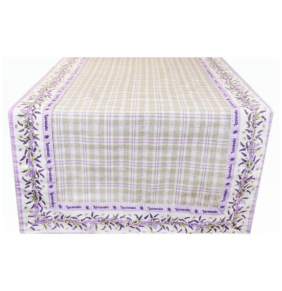 Futófelület az asztalon levendula