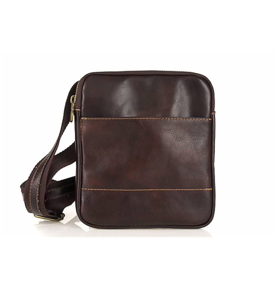 Férfi bőr válltáska 383 sötétbarna