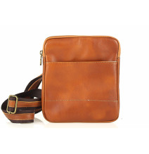 Férfi bőr válltáska 383 konyak