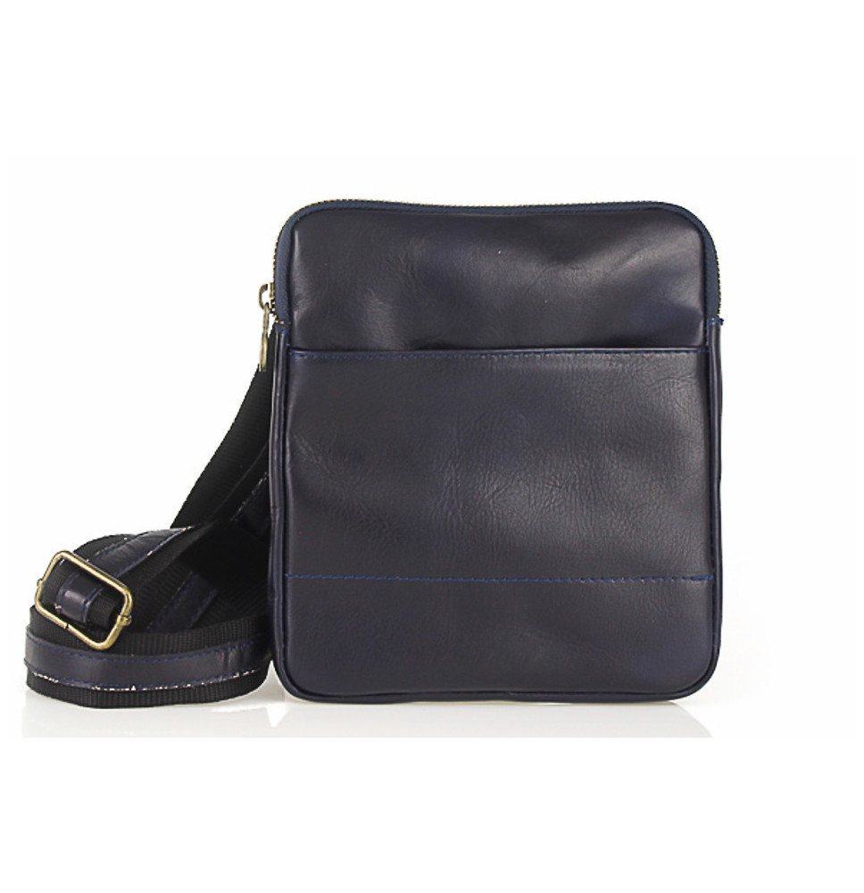 Férfi bőr válltáska 383 kék