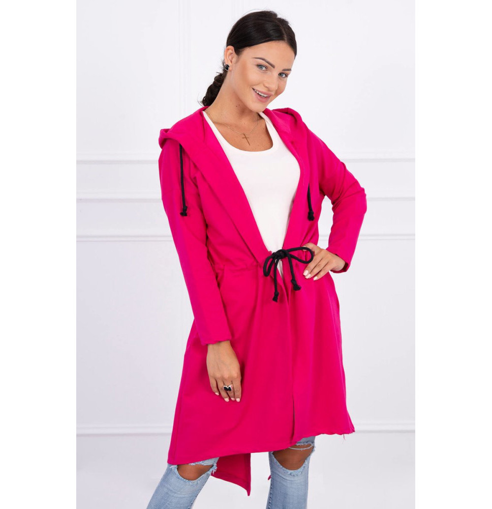 Kardigán hosszabb háttal MI8998 fukszia
