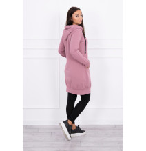 Női kapucnis zsebek MI8924 sötét rózsaszín