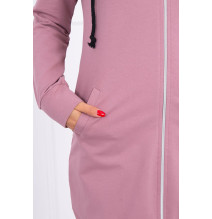 Női kapucnis zsebek MI8924 sötét rózsaszín