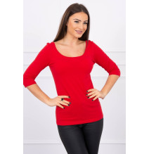 Póló kerek nyakkivágással, MI8832 piros