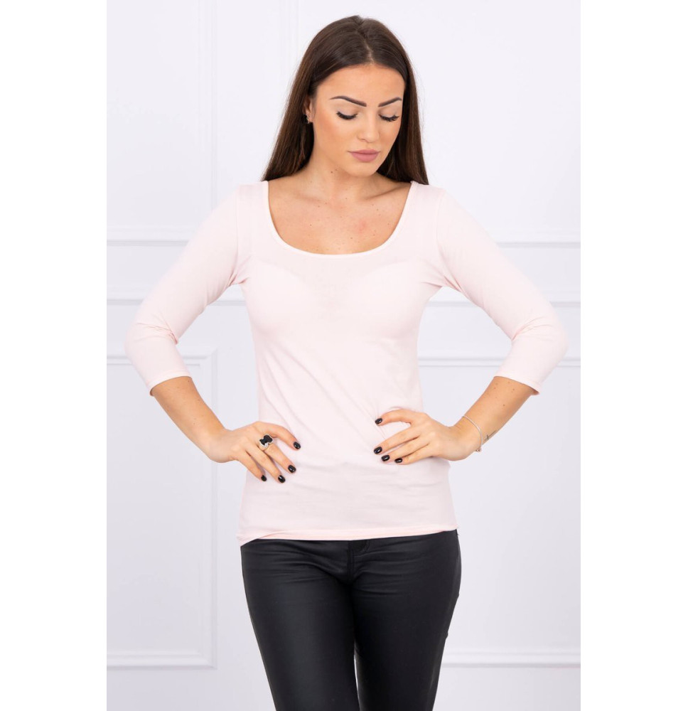 Póló kerek nyakkivágással MI8832 por rózsaszín