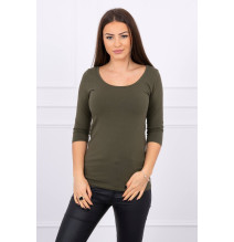 Póló kerek nyakkivágással, MI8832 khaki