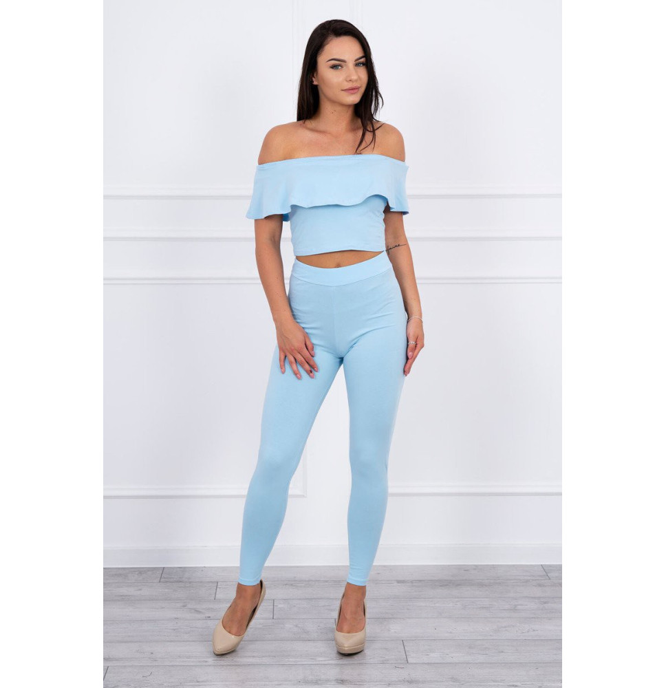 Női szett MI8885 egy fodorral kék