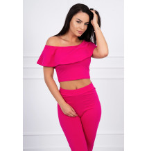 Női szett MI8885 egy fodorral fukszia