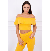 Női szett MI8885 egy fodorral okker