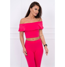 Női szett MI8885 egy fodorral málna