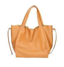 Bőr vásárló kézitáska 59 piros Made in Italy