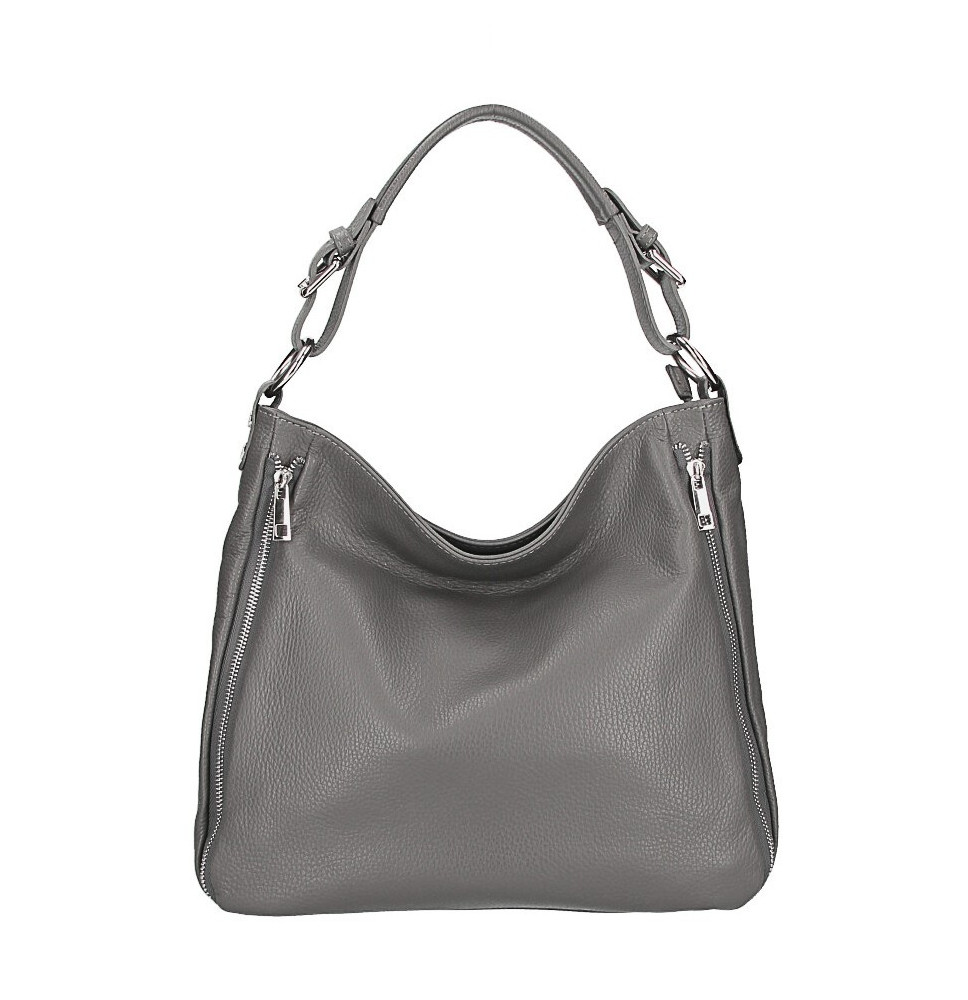 Sötét szürke bőr válltáska 390