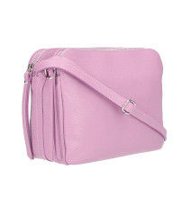 Bőr válltáska 517 rózsaszín