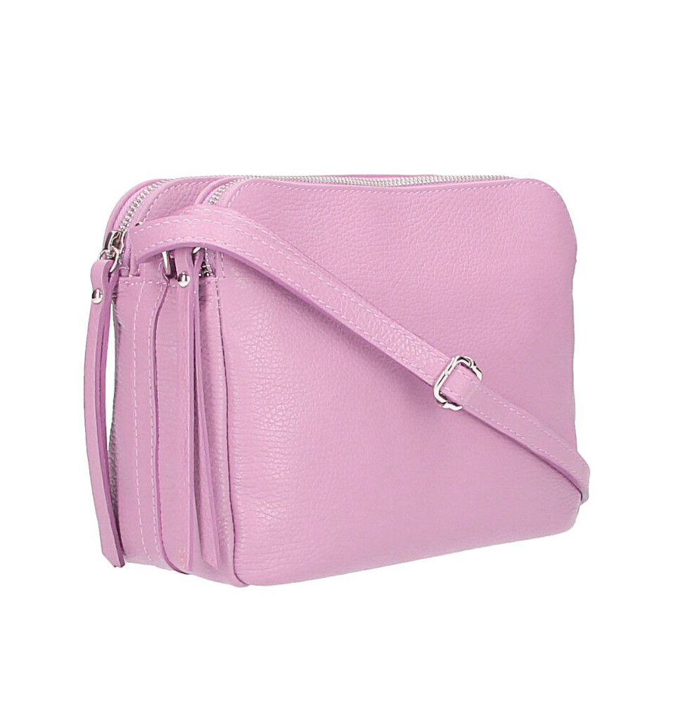 Bőr válltáska 517 rózsaszín