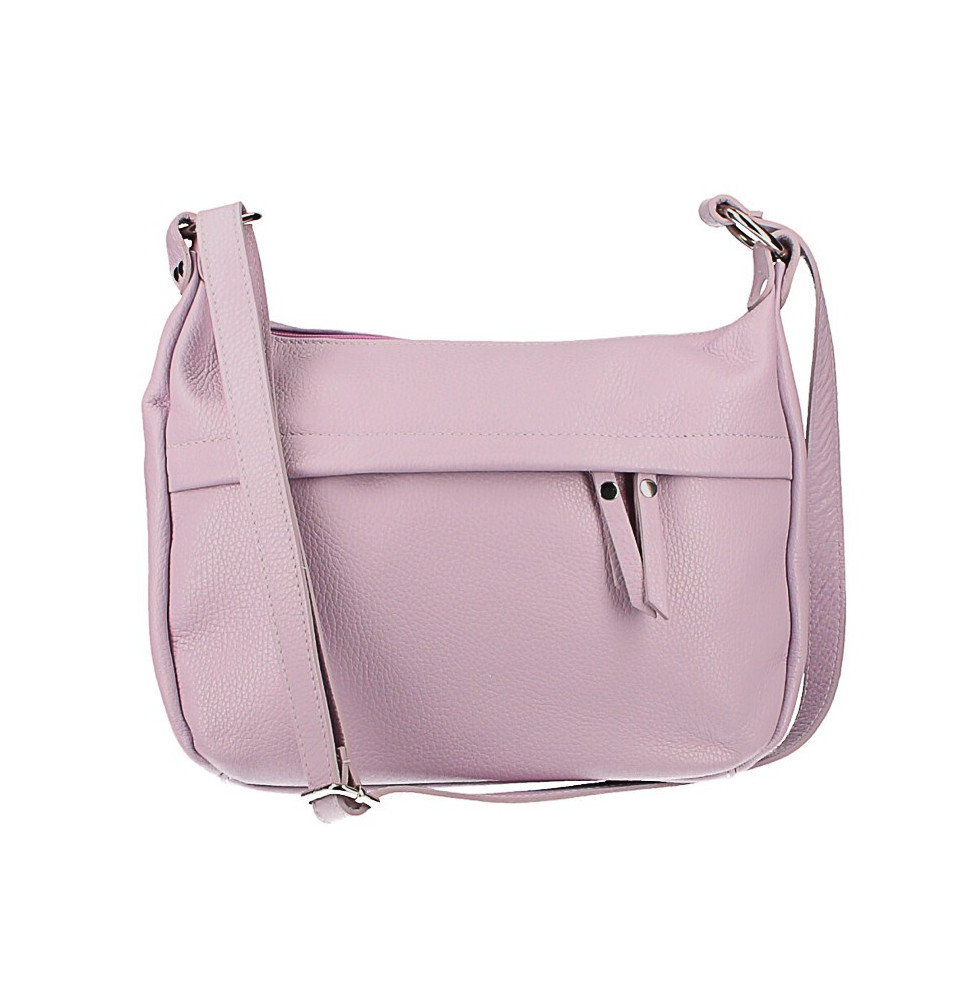 Bőr válltáska 392 lila Made in Italy