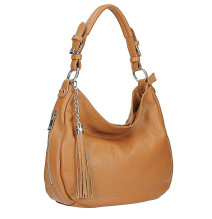 Bőr válltáska 210 sárga Made in Italy