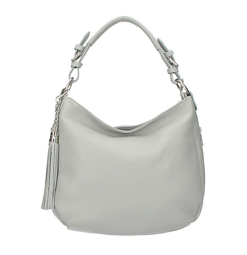 Bőr válltáska 210 szürke Made in Italy