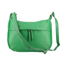 Bőr válltáska 392 zöld Made in Italy